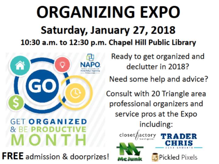 Organizing Expo at The Chapel Hill Library